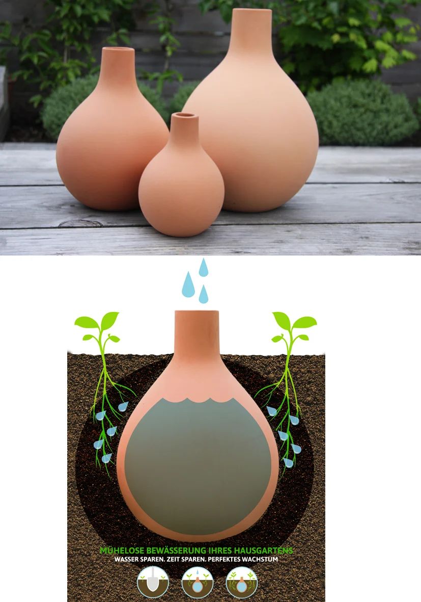 Bio Green Hydro Max S, olla d'arrosage en terre cuite