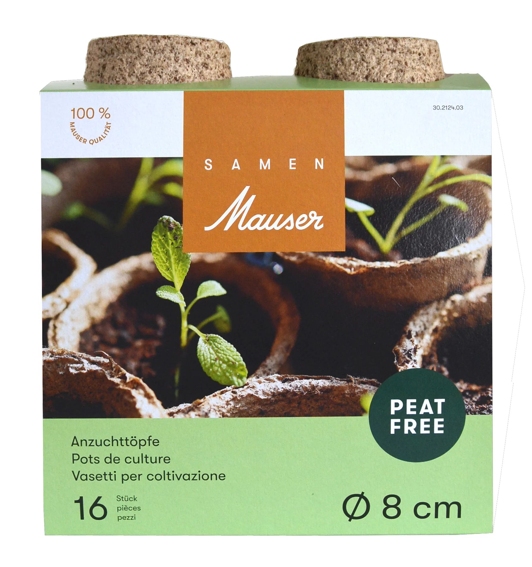 Kokos Anzuchttöpfe rund Ø 8 cm