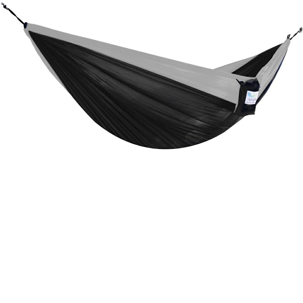 Hamac parachute 2 places - Noir / Gris