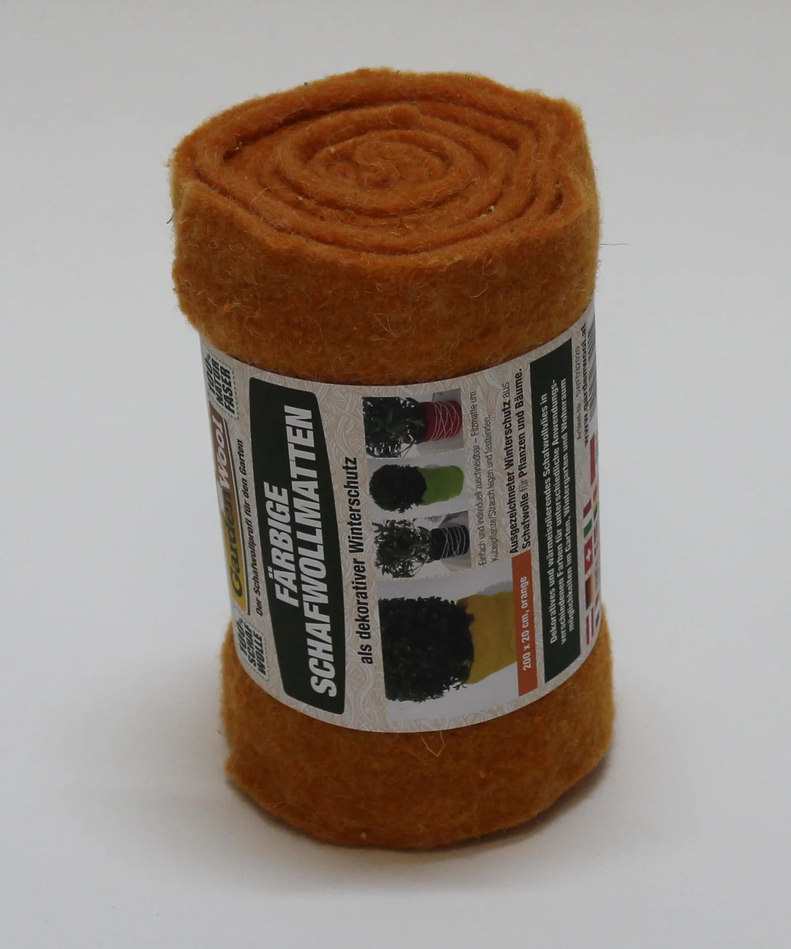 GardenWool® Natte de protection hivernale orange, 200 × 20 cm
