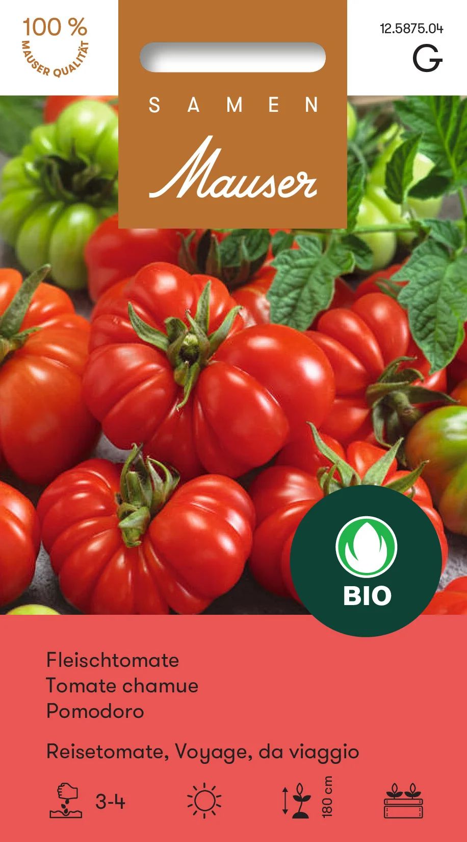 Bourgeon Bio Tomate charnue Reisetomate