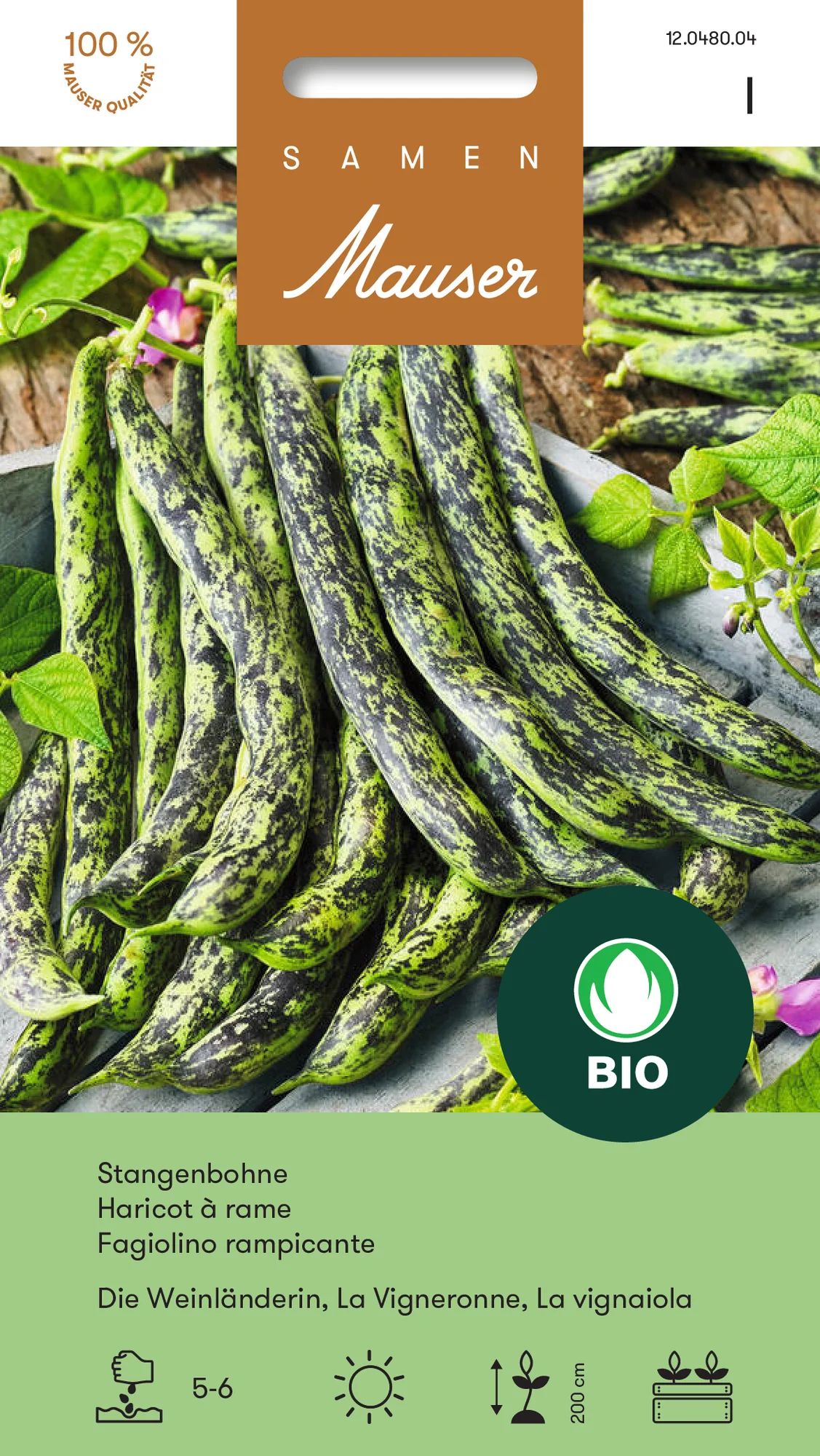 Bourgeon Bio Haricot à rame Die Weinländerin