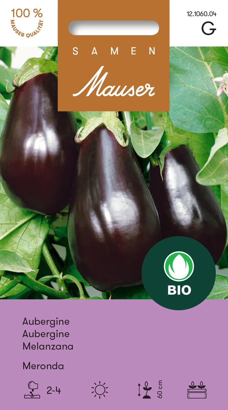 Bourgeon Bio Aubergine Meronda