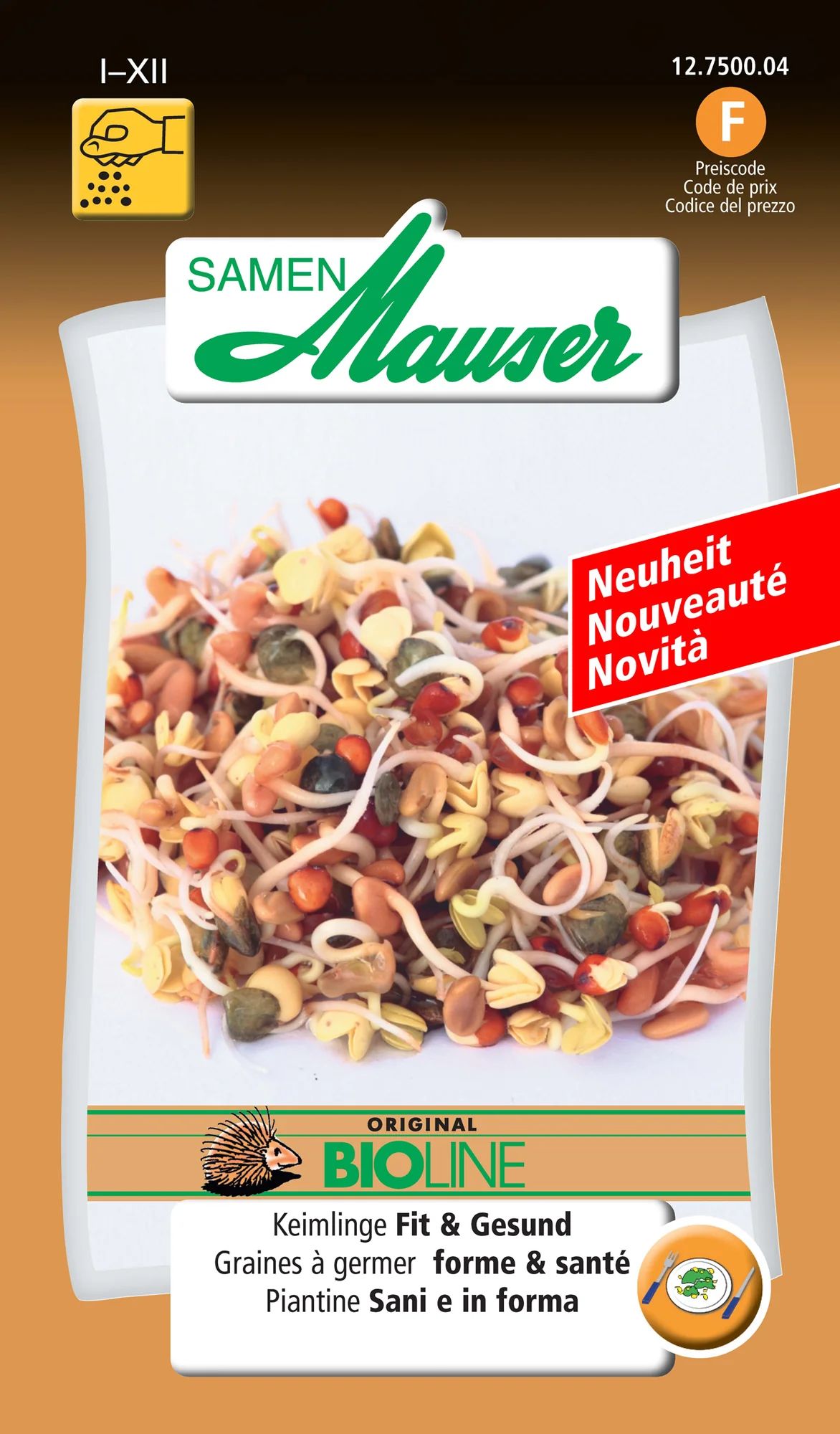BIO Graines à germer Fit & Gesund, 75 g